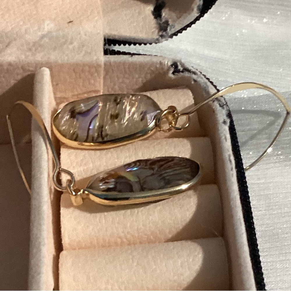🐚Abalone Shell Earring Set – 2 Pair Bundle ✨ - Picture 16 of 17